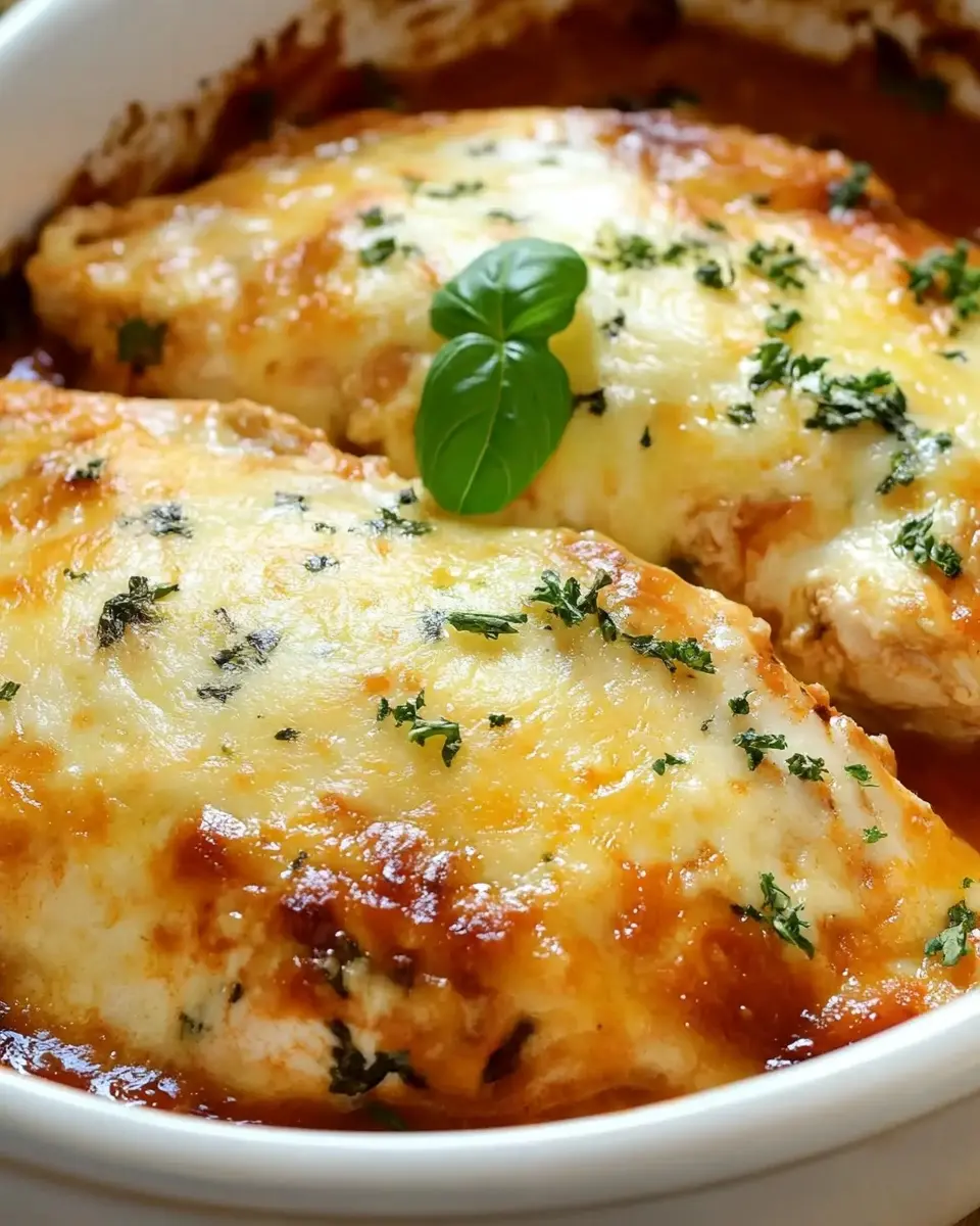Blanc de Poulet au Four Gratinés à L'italienne: Un délice pour vos papilles 1 blanc de poulet au four gratinés à l'italienne