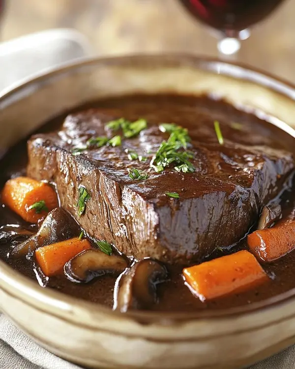 Joue de Bœuf Cocotte Minute Fondante 3 bœuf mijotant dans la cocotte minute