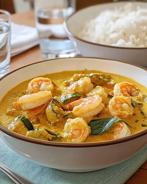 Curry Crevettes Succulent : La Recette qui Ravit les Papilles 4 Cari de crevettes a table