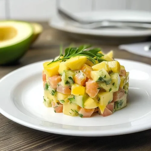 Tartare de Crevettes, Avocat et Mangue 5 Tartare de Crevettes, Avocat et Mangue