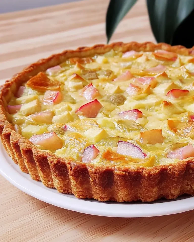Tarte à la rhubarbe facile et rapide