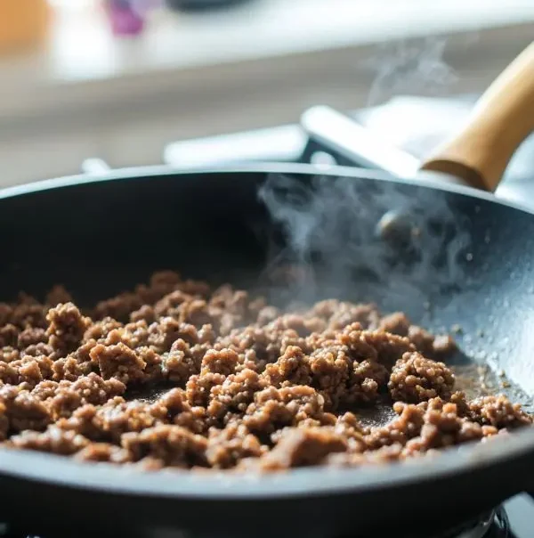 Recette Boeuf Haché Asiatique​ préparation