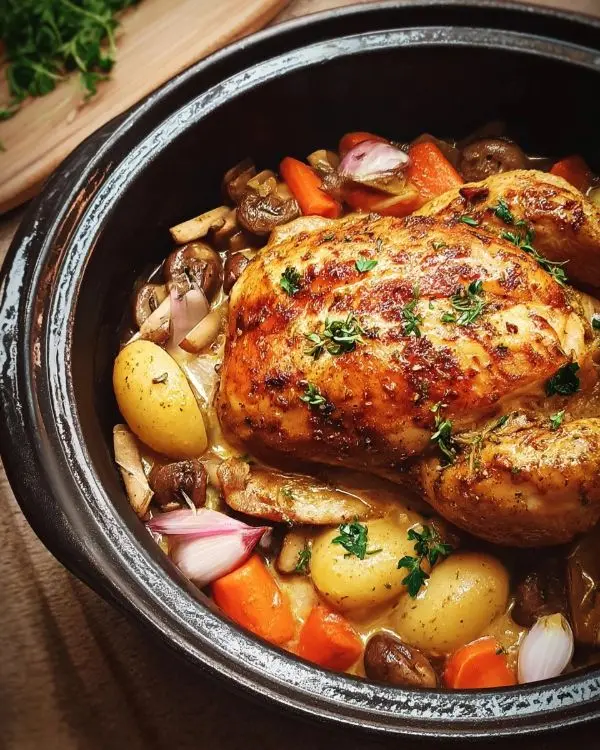 Recette de cuisse de poulet en cocotte 3 cuisse de poulet en cocotte