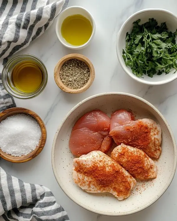 Blanc de Poulet au Four Succulent : Pour des Dîners Mémorables 2 ingrédients Blanc de Poulet Rôti au beurre d’herbes