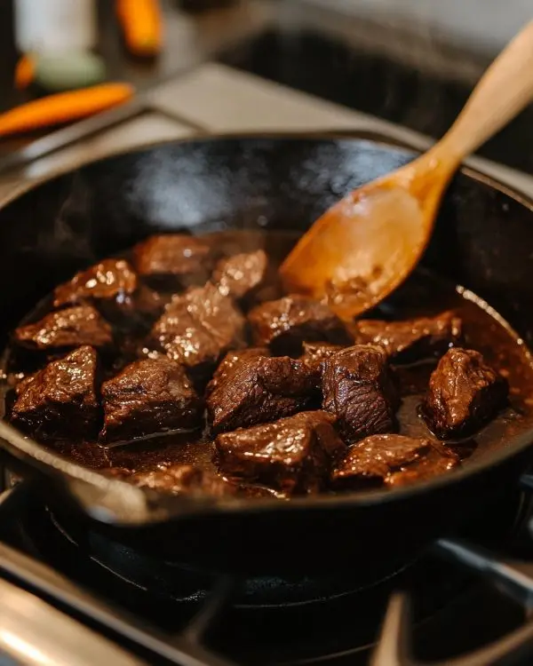 Joue de bœuf au cidre 3 préparation de la recerte joue de boeuf cidre
