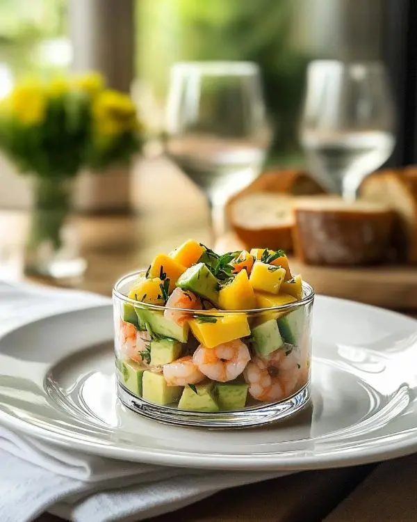 Tartare de Crevettes, Avocat et Mangue 4 recette de Tartare de crevettes mangue avocat
