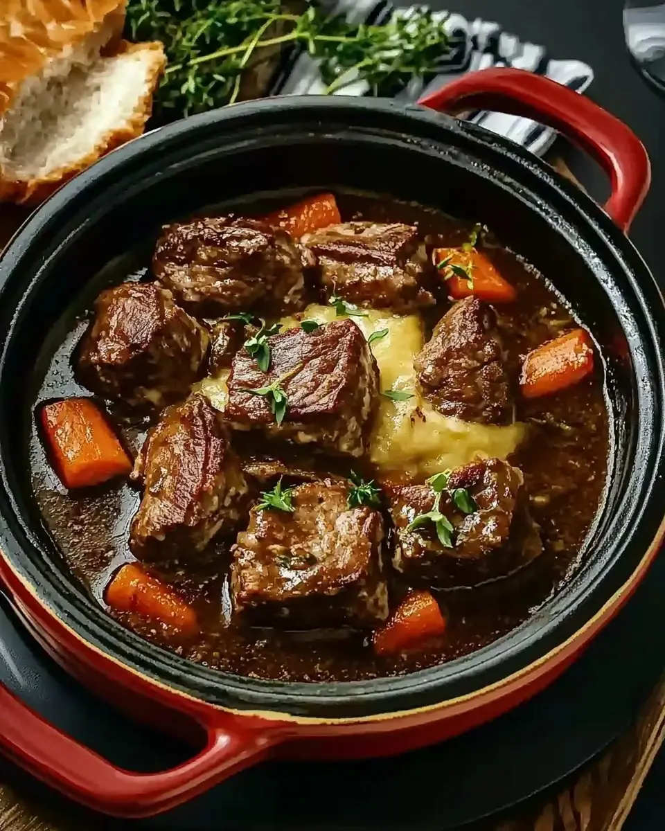 Recette Joue de Bœuf Grand-Mère Mijotée 1 recette joue de bœuf grand mère