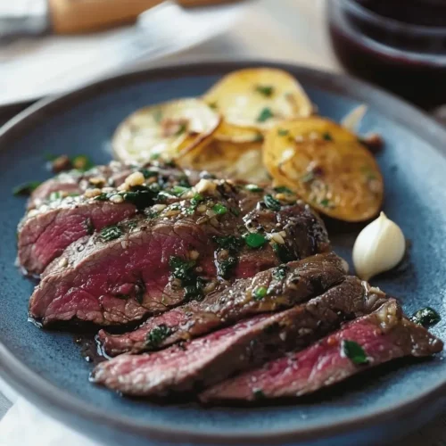 Bavette de Boeuf à l'Ail Parfumée 5 Bavette de boeuf à l'ail