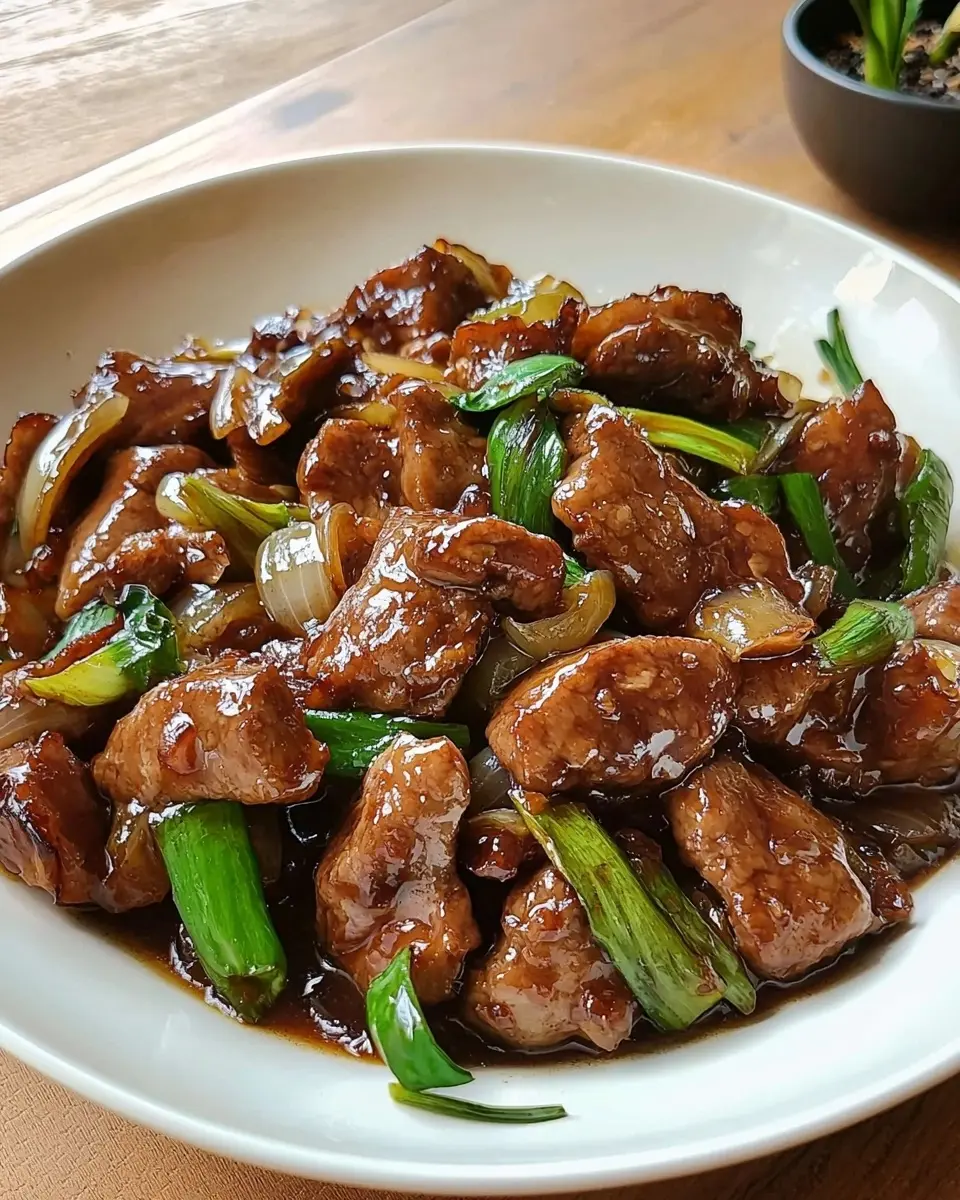 Boeuf aux Oignons Chinois Authentique 1 Boeuf aux oignons chinois