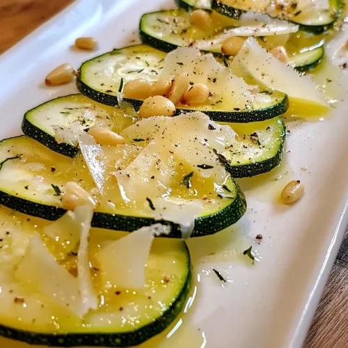 Carpaccio de Courgettes Parfumé 5 Carpaccio de Courgettes