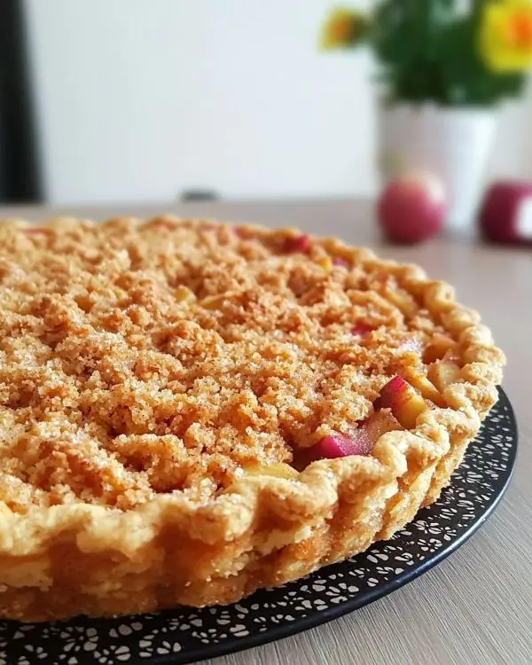 Crumble Pommes, Rhubarbe et Épices Parfumé 4 Crumble Pommes, Rhubarbe et Épices recette