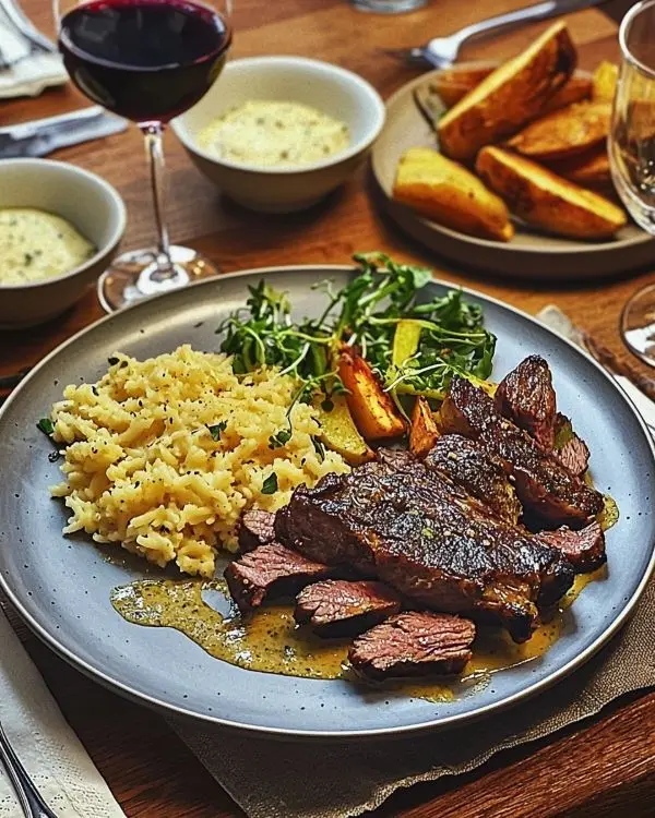 Hampe de Bœuf Grillée Parfaite 4 Hampe de Bœuf grillée sauce béarnaise