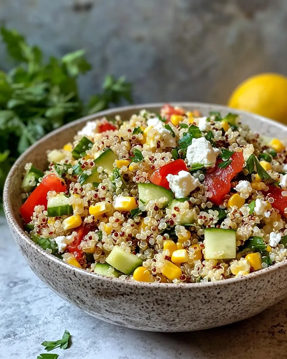 Salade de Quinoa Colorée Croquante 1 Salade de Quinoa Colorée