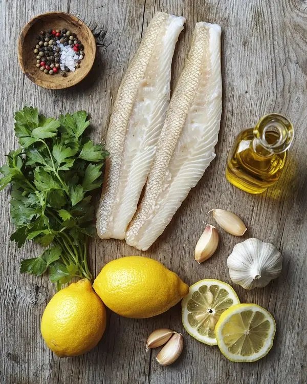 Filet de Merlan Recette 2 les ingrédients pour la recette filet de merlan
