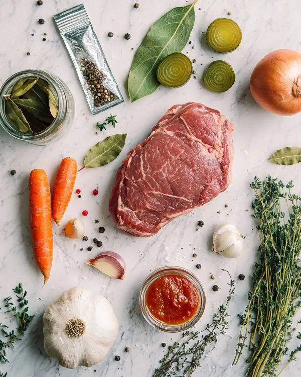 Recette Langue de Boeuf Sauce Piquante à l'Ancienne 2 les ingrédients pour la recette langue de boeuf
