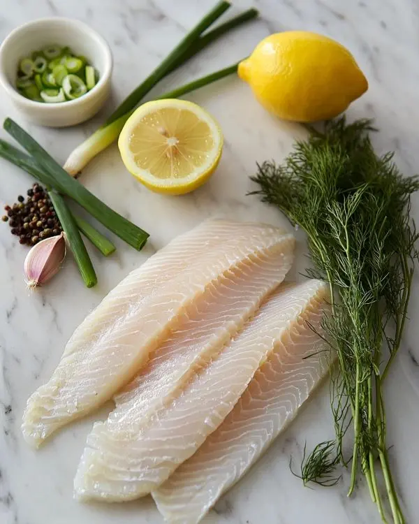 Recette Filet Merlan Poêle Fondant 2 Les ingrédients pour Filets de merlan poêlés