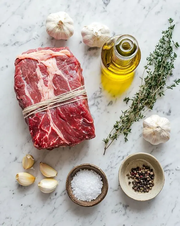 Cuisson Rôti de Bœuf au Four Parfaite 2 Les ingrédients pour la cuisson roti de boeuf au four