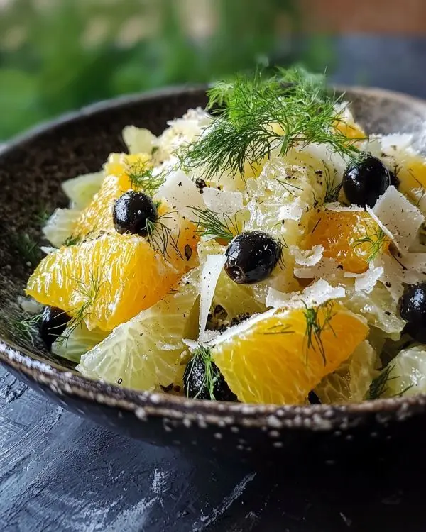 Salade de Fenouil, Orange et Parmesan Croquante 4 Recette Salade de Fenouil, Orange et Parmesan