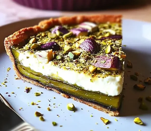 Tarte Fine d'Aubergine, Mozzarella et Pistaches 4 Recette Tarte Fine d’Aubergine, Mozzarella et Pistaches