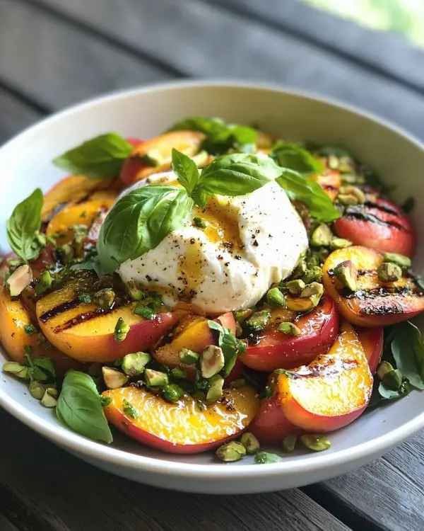 Salade de Nectarines Grillées et Burrata Caramélisée 4 Recette de Salade de Nectarines Grillées et Burrata