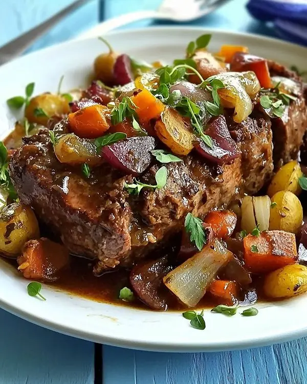 Recette du Jarret de Bœuf aux Légumes Fondante 2 Recette du Jarret de Bœuf