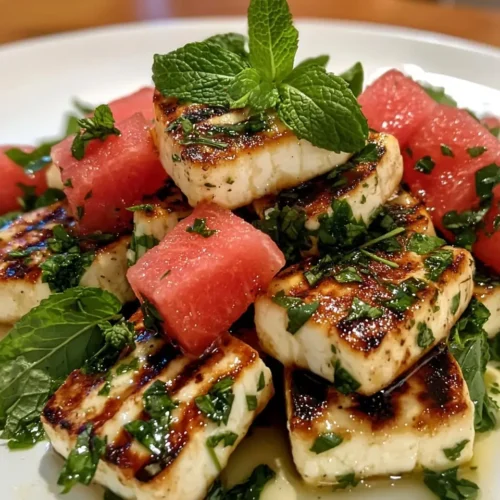 Salade Tiède de Halloumi Grillé Croustillante 5 Salade Tiède de Halloumi Grillé