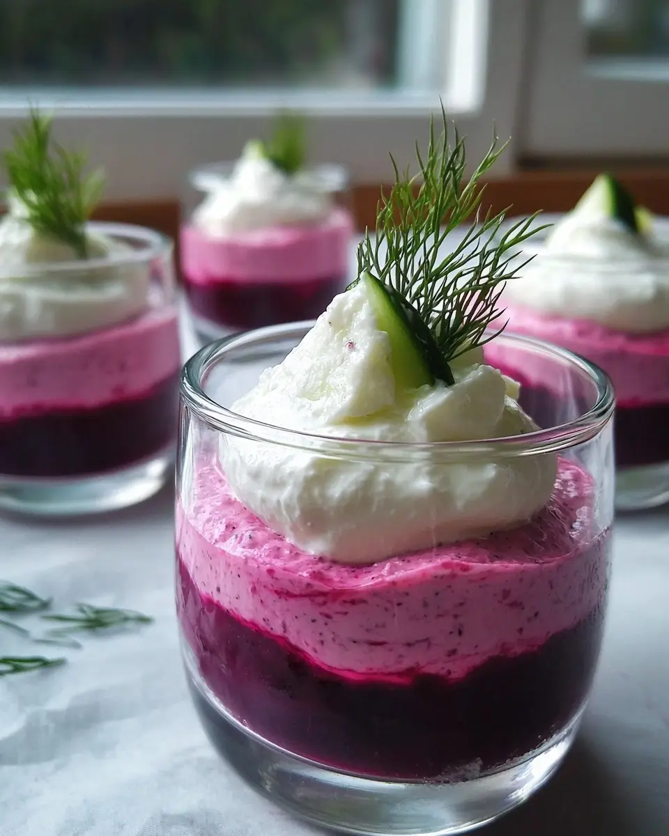 Verrine Mousse de Feta et Betterave Sublime 1 Verrine Mousse de Feta et Betterave
