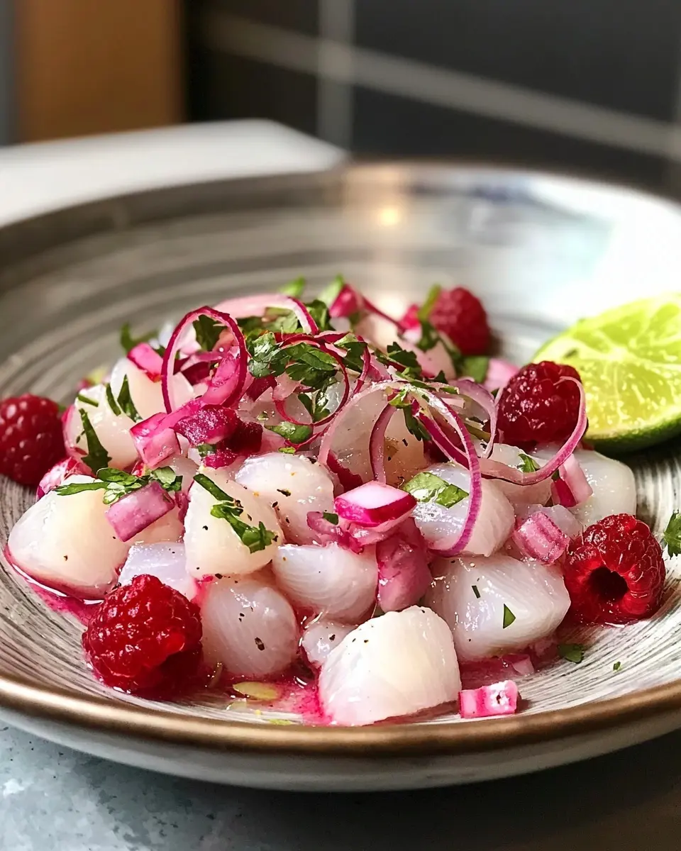Ceviche de Loup de Mer à la Framboise Envoûtant 1 Ceviche de Loup de Mer à la Framboise