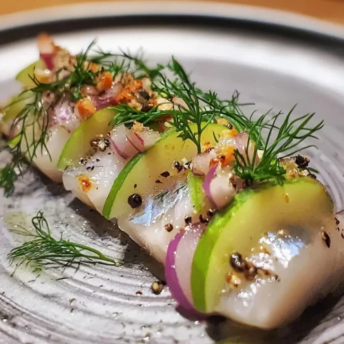 Ceviche de Maquereau, Leche de Tigre à la Pomme Verte et Fenouil Croquant 5 Ceviche de Maquereau