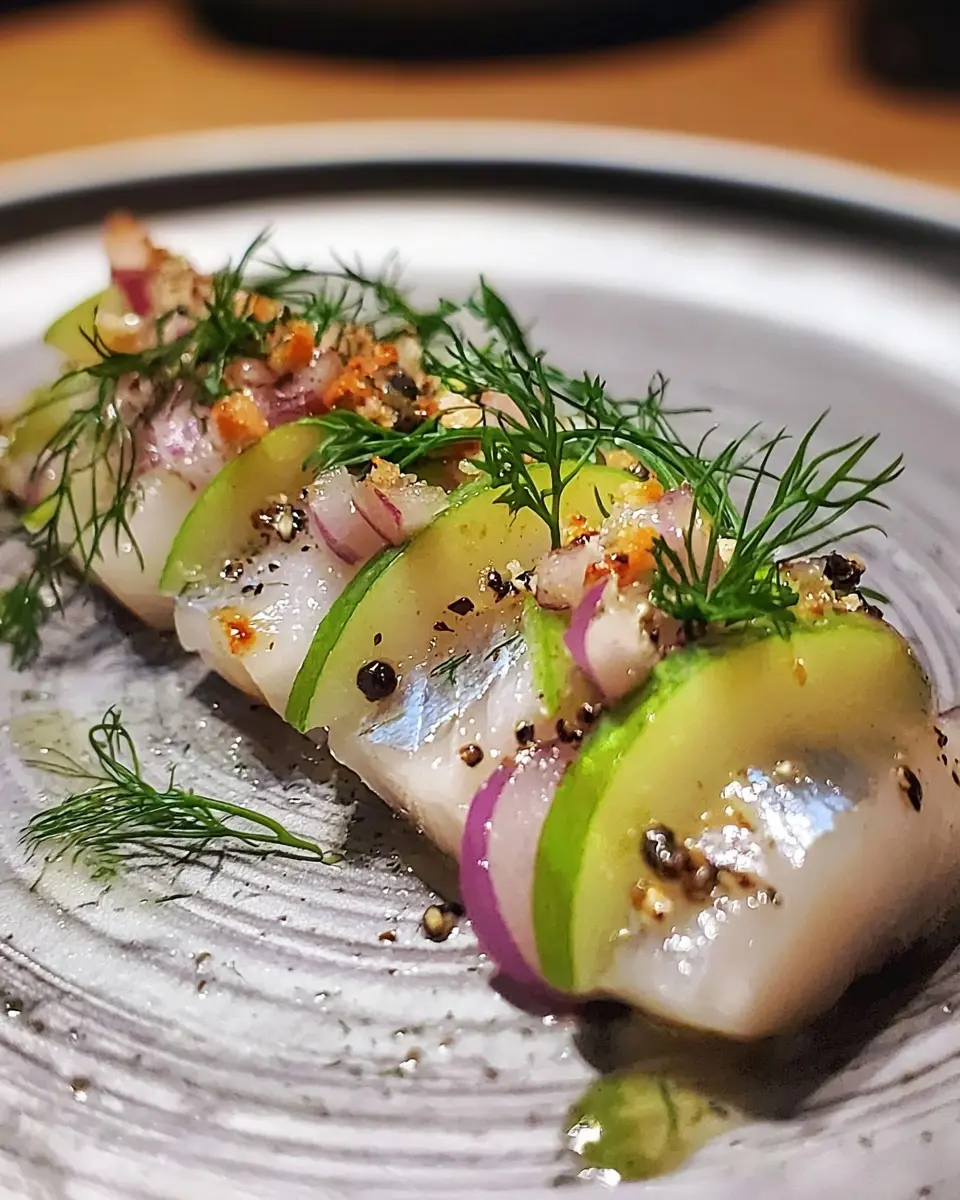 Ceviche de Maquereau, Leche de Tigre à la Pomme Verte et Fenouil Croquant 1 Ceviche de Maquereau