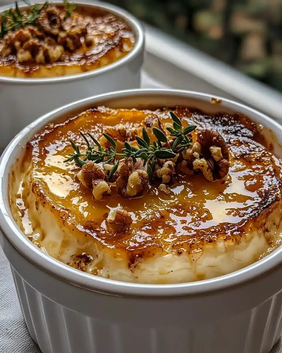 Crème Brûlée Salée au Chèvre Fondante 1 Crème Brûlée Salée au Chèvre