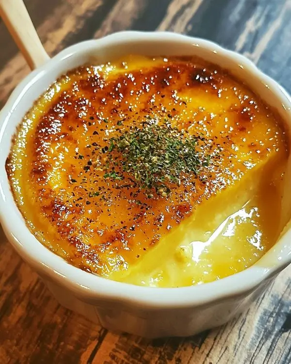 Crème Brûlée Salée au Foie Gras Exotique 4 Crème Brûlée Salée au Foie Gras, Mangue & Poivre de Timut