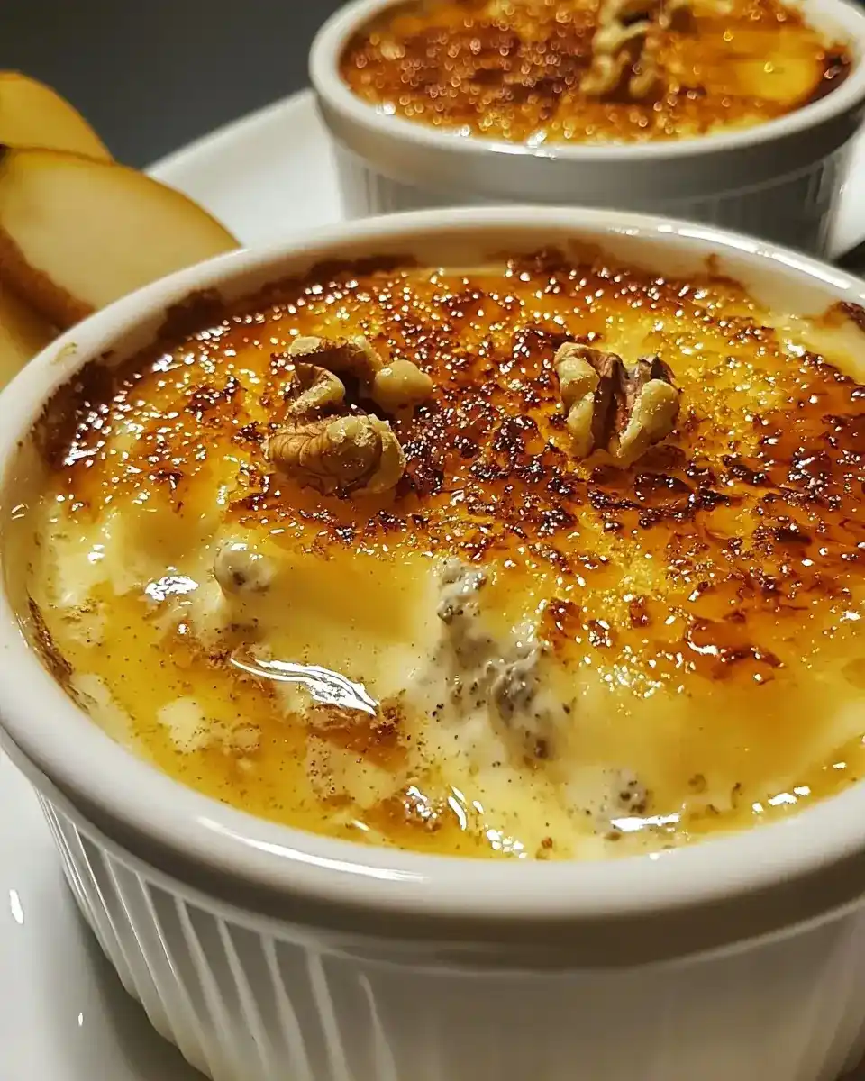 Crème Brûlée Salée au Gorgonzola Envoûtante 1 Crème Brûlée Salée au Gorgonzola