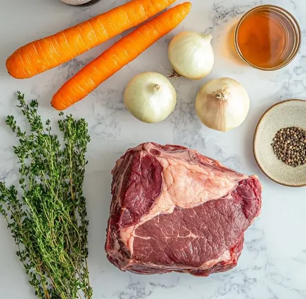 Les ingrédient pour Rôti de boeuf Cookeo