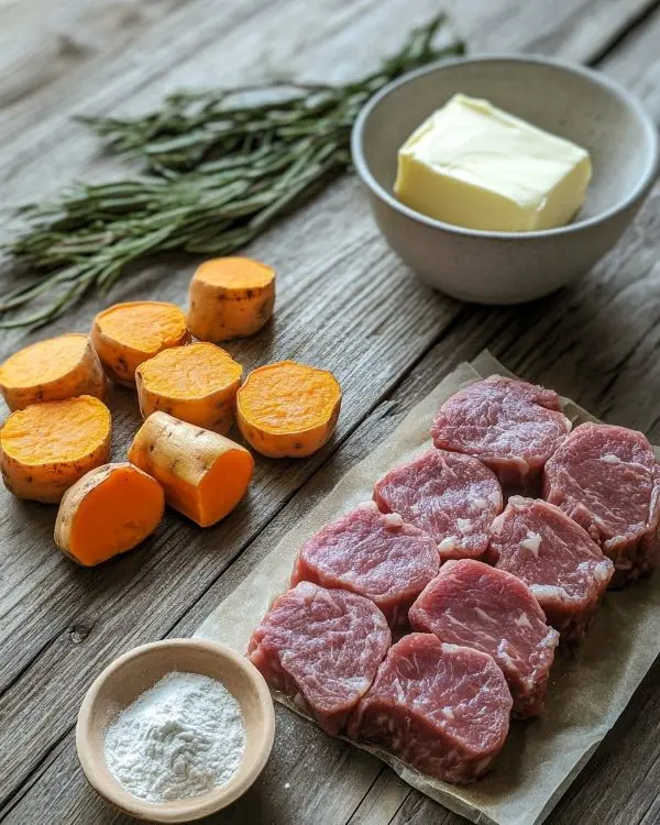 Tataki de Bœuf Purée de Patate Douce 2 Les ingrédients pour Tataki de Bœuf Purée de Patate Douce