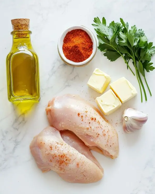 Aiguillettes de poulet à la poêle dorées 2 Les ingrédients pour la recette aiguillettes de poulets