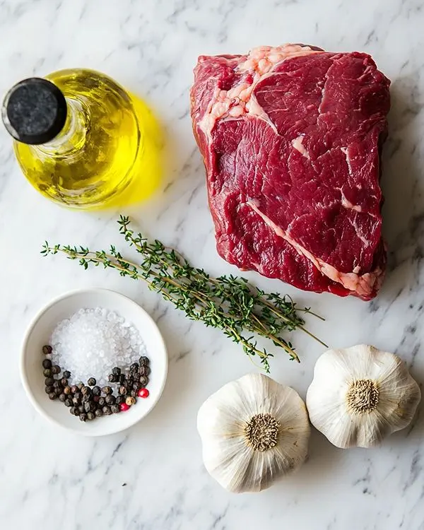 Rôti de Bœuf Fondant 2 Les ingrédients pour roti de boeuf recette