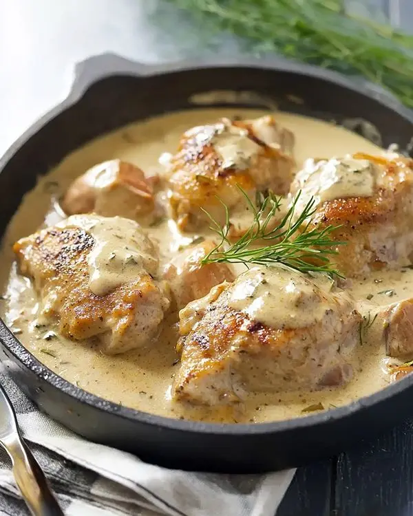 Poulet à la Moutarde Fondant 4 Poulet à la moutarde
