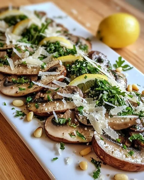 Carpaccio de Champignons de Paris Parfumé 3 Recette Carpaccio de Champignons de Paris