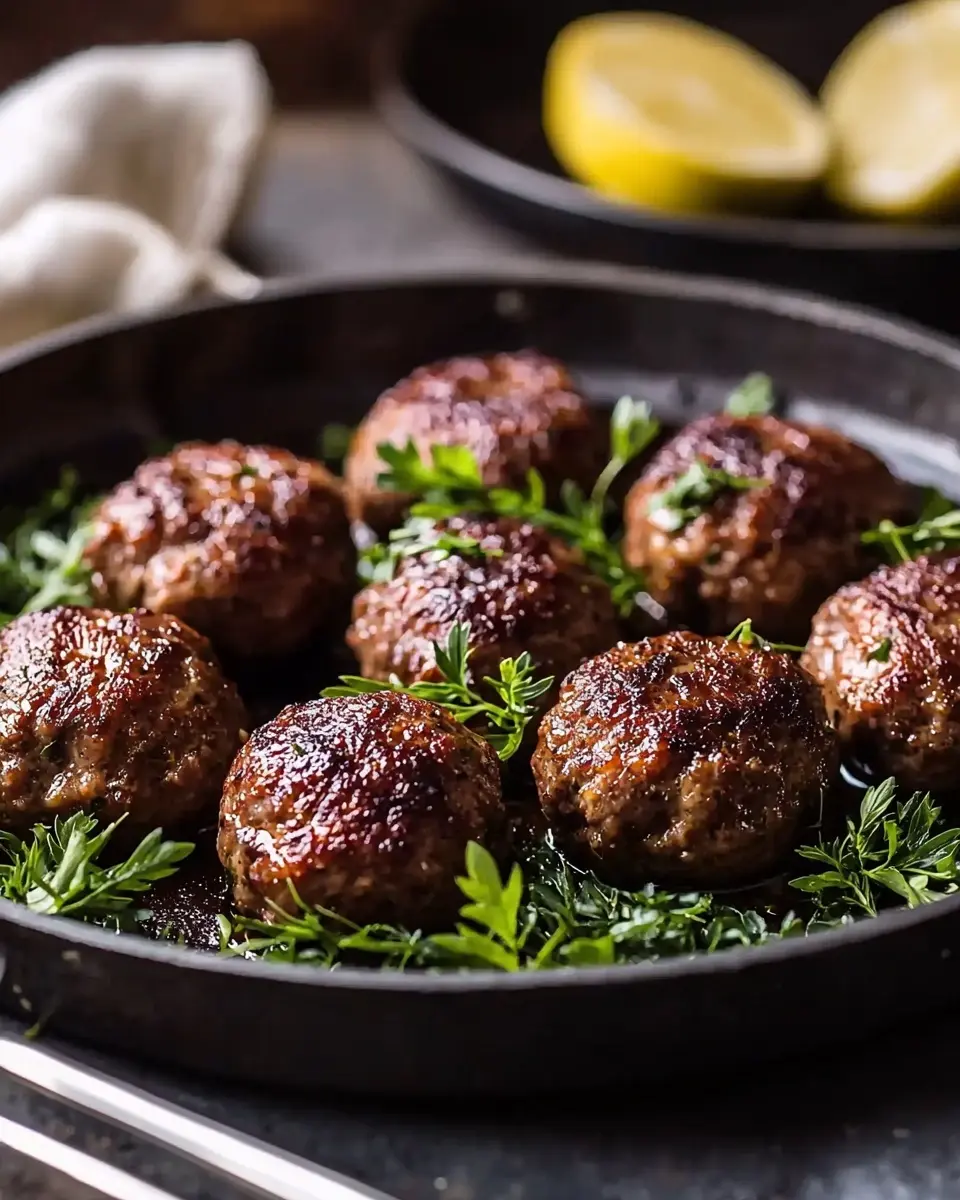 Recette Boulettes de Bœuf aux Herbes Parfumées 1 Recette boulettes de bœuf aux herbes