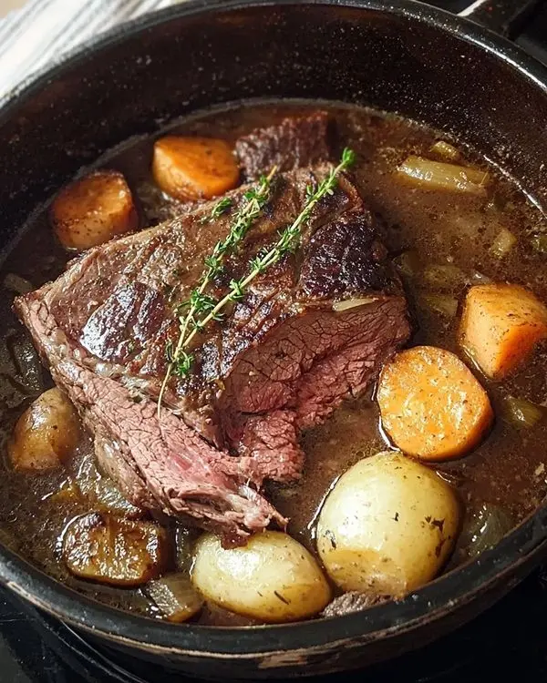 Recette Rôti de Bœuf Cocotte Fondant 3 Rôti de boeuf à la cocotte