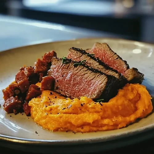 Tataki de Bœuf Purée de Patate Douce 5 Tataki de Bœuf Purée de Patate Douce