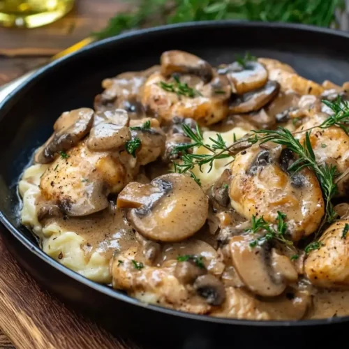 Aiguillettes de Poulet aux Champignons Dorées 5 aiguillette-de-poulet-aux-champignons