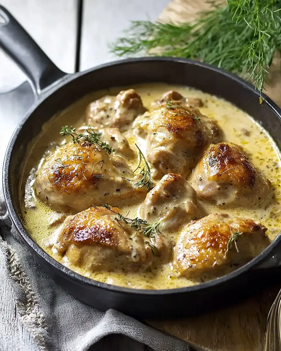 Poulet à la Moutarde Fondant 1 poulet a la moutarde