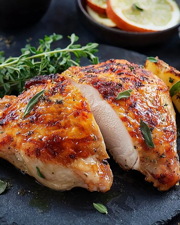Recette Poulet Blanc Rôti au Beurre d'Herbes 4 recette poulet blanc Rôti