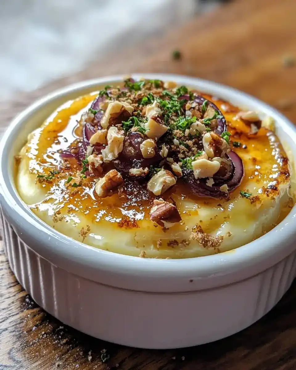 Crème Brûlée Salée au Chèvre Gourmande 1 Crème Brûlée Salée au Chèvre