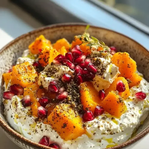 Feta Fouettée au Citron Confit, Courge Butternut Rôtie au Za'atar 5 Feta Fouettée au Citron Confit, Courge Butternut Rôtie au Za'atar