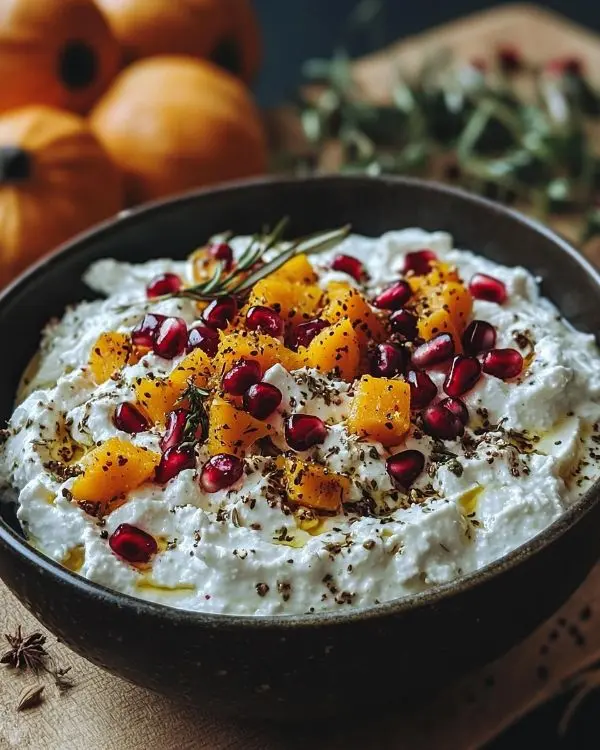 Feta Fouettée au Citron Confit, Courge Butternut Rôtie au Za'atar 2 Feta Fouettée au Citron Confit