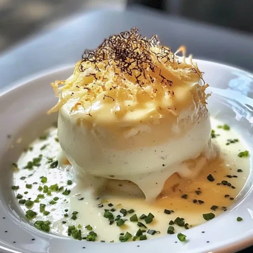 Flottante Salée à la Truffe Exquise 5 Flottante Salée à la Truffe sur Velouté de Panais
