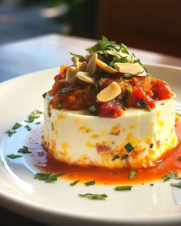 Île Flottante Salée au Chorizo 4 Île Flottante Salée au Chorizo sur Velouté Glacé de Poivron Rouge Rôti